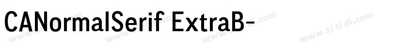 CANormalSerif ExtraB字体转换